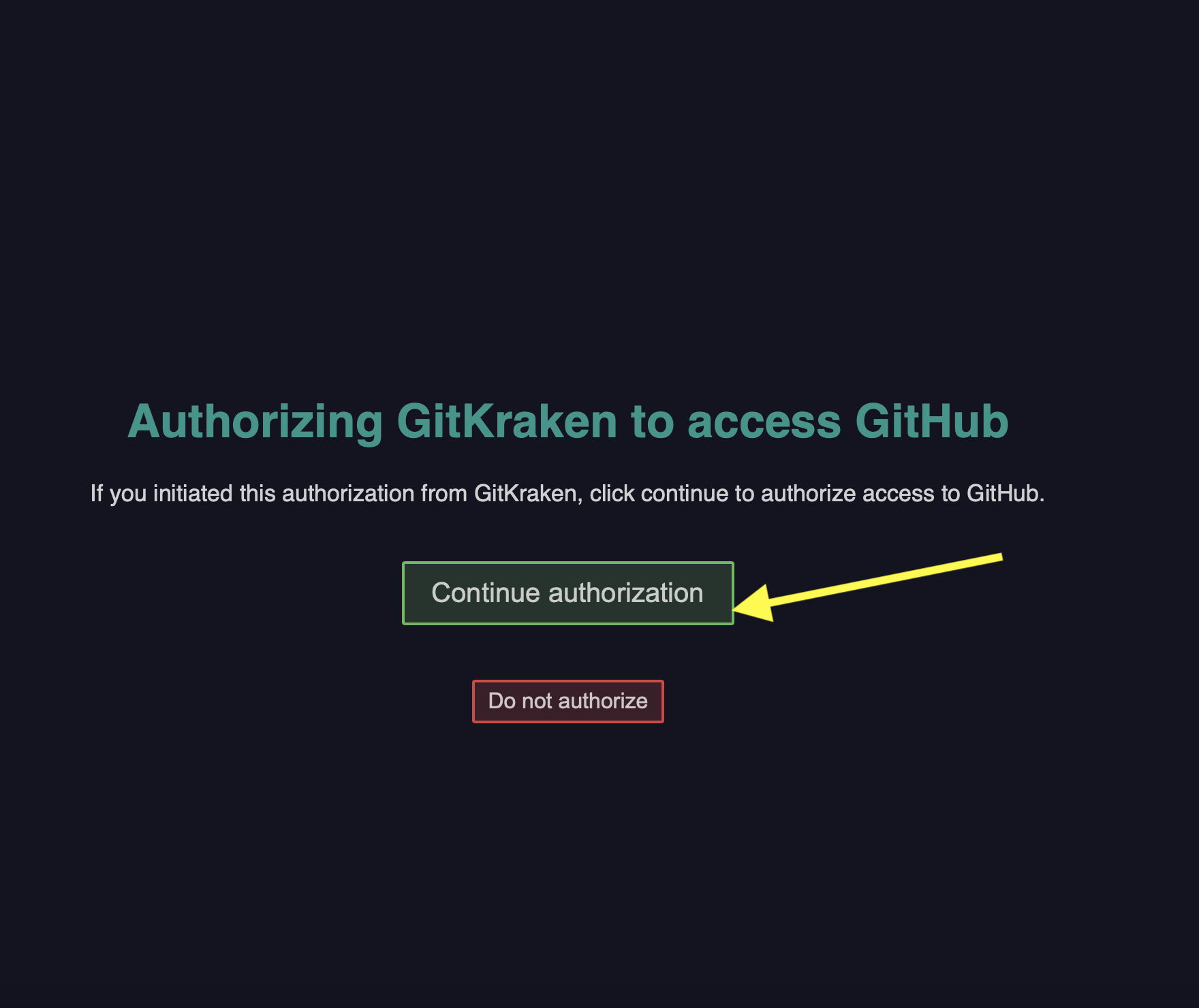 GitKraken GitHub Authorization 