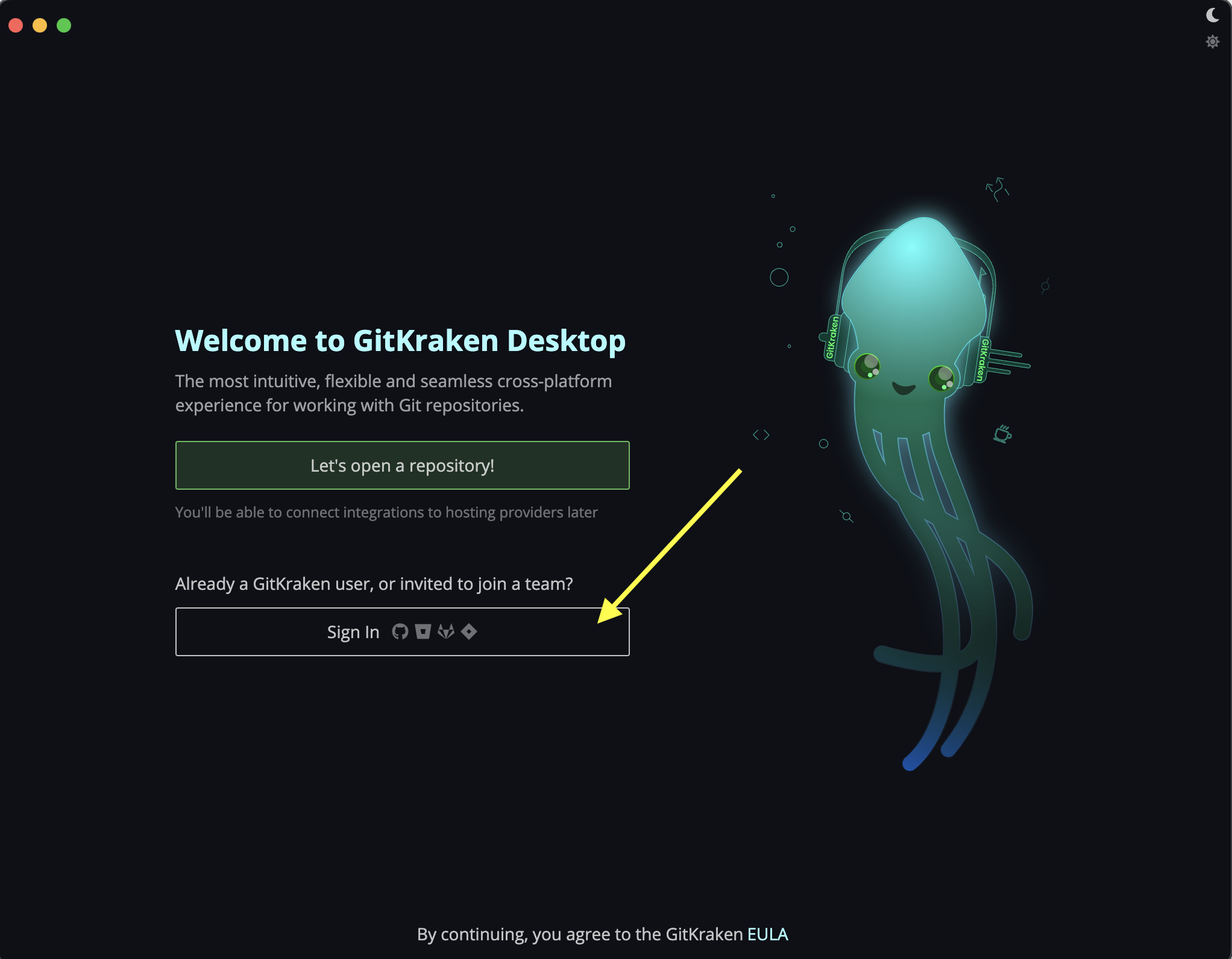 GitKraken Sign In