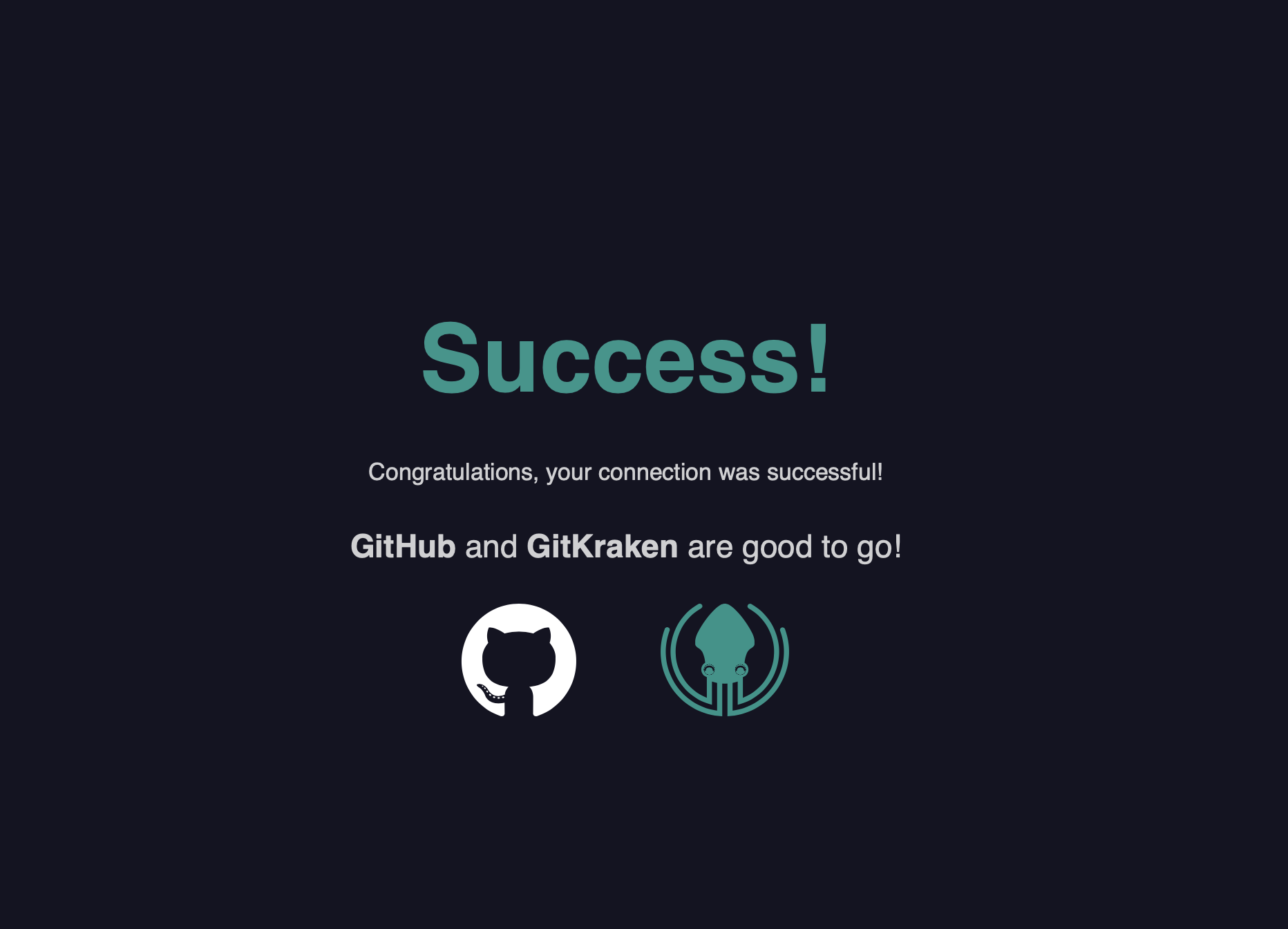 GitKraken GitHub Successful connection